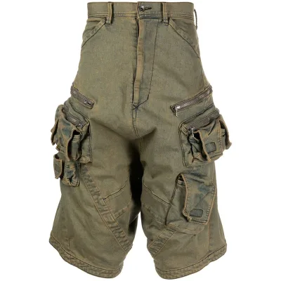 DIZNEW Custom Cargo Jeans Shorts Homme Oversized 5 Inch 450 Gsm Polyester Shorts for Men Summer