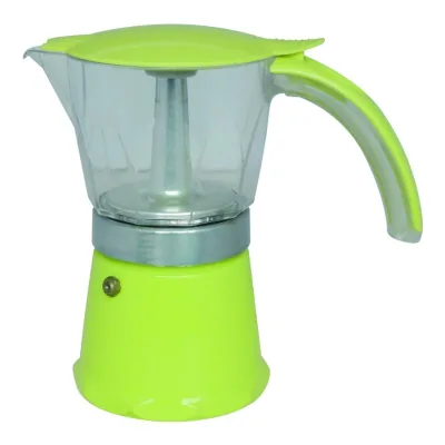 6 Cups Stove Top Espresso Cafetiere With Transparent Container