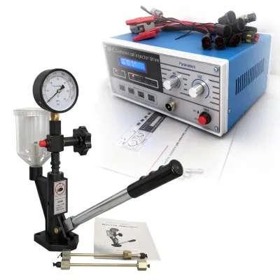 S60H 60MPa Diesel Nozzle Tester +CR-C Multifunction Common Rail Injector Tester 2 in 1 Kit Solenoid Injectors Simulator