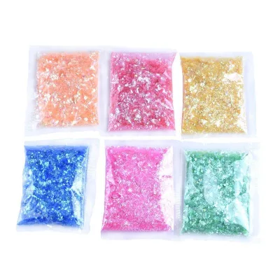 Shell Paper Crystal Resin DIY Kit with Clay Flowing Sand Oil Laser Powder Glitter Sequins Handmade Material Accessories