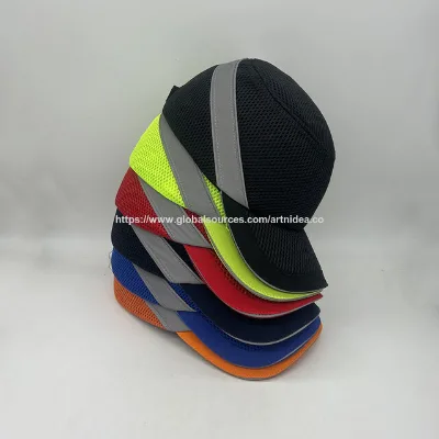 Multi Colors Reflective Polyester Mesh Safety Protective Baseball Bump Cap