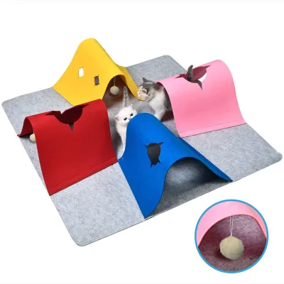 Cat Tunnel Toys Self-hilarity Relief Artifact Splicing cat Play Channel Rolling Dragon