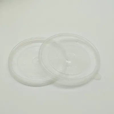 PP Disposable Eco-Friendly Modern Round Food Cups Lids with Pull Tab