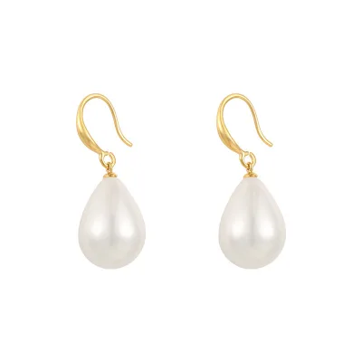 Vine Baroque Pearl Earrings Light Luxury Fashion Multi-wear Natural Freshwater Rice Ear Hook