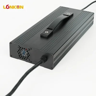Longkun OEM 84V 72V 60V 48V 36V 24V 12A 15A 20A 25A 30A 40A Lead Acid LiFePO4 Lithium Ion Plug-In Electric Charger