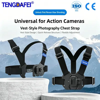 Hot Sale Universal Adjustable Lightweight Phone Camera Chest Strap Harness Mount Accessories Insta360 Action Cameras Cellphones