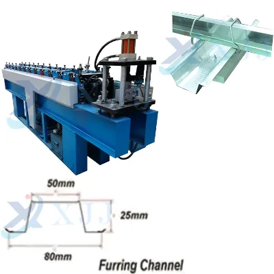 XJJ Small Precision Omegar Drywall Profile Forming Machine Computer Roll Forming Machine with Servo Motor