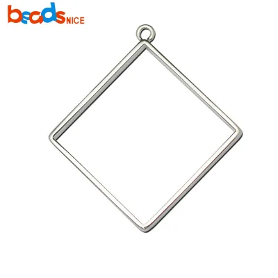 Beadsnice sterling silver donut pendant blank Micro insert for jewelry