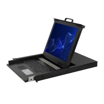 4K UHD 60Hz LCD KVM Drawer Console with 16 Ports for 17 Inch Racks 1U 19 Rackmount