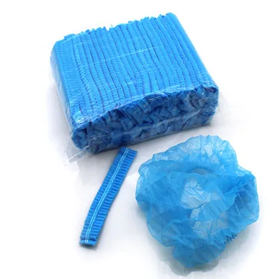 OEM Non-woven Disposable Dust Strip Cap Round Head Cover 16g / Hair Net Mob Caps