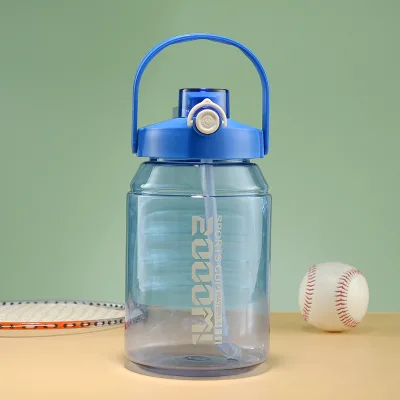 High Quality 2000 2500ml clear Plastic Water Bottle Custom Sport Water Bottle with Handle