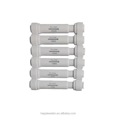 Quick Connector Water Fitting Plastic Flow Restrictor 300CC Drain Ratio 1/4 Inch 3/8 Inch for Water Filter Part Blue White