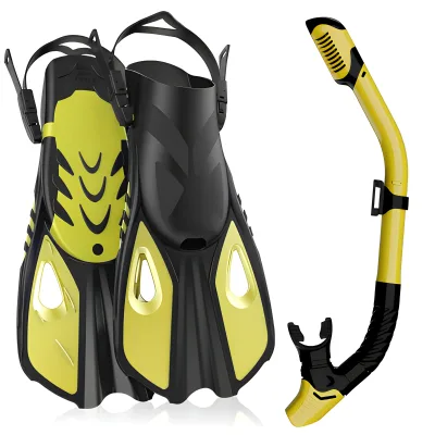Professional High Quality PVC Diving Set Waterproof Snorkel Fins for Swimming and Diving