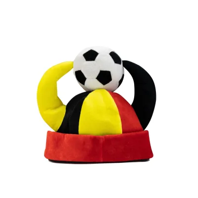 Wholesale 3D Fluffy Cute Cheering World  Fans Soccer Sports Hats Football Fan Hat