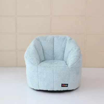 Contemporary Fashionable Indoor Pumpkin Shape Bean Bag Chair Modern Design