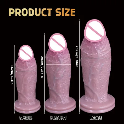 Realistic Huge Size Silicone Dildo Female Masturbator Dong with Suction Cup Adult Sex Toy for Women