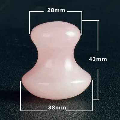 HZ Wholesale Back Scratcher Jade Roller Gua Sha Massager Natural Rose Quartz Mushroom Jade Guasha Board