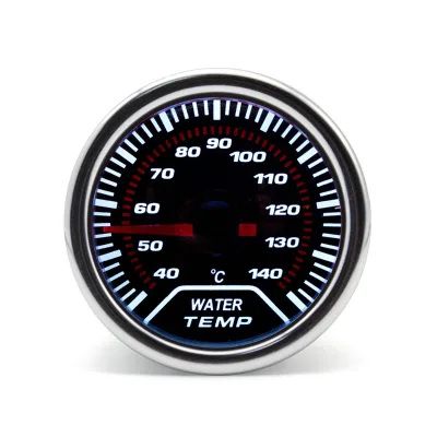 52mm Auto Racing Water Temperature Gauge Digital  40-140 Degree  2'' Red Pointer White Led Car Meter for BMW