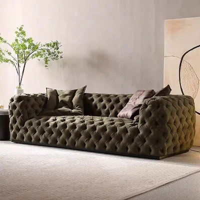 Modern Luxury Reclining High Quality Lightweight Leather Crafting Villa Level Sofa Sets a Hot Selling Choice for Living Rooms