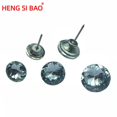High Quality Adjustable Reusable Removable Durable Glass Sofa with Nail Glass Buttons for Sofa Upholstery Decoration