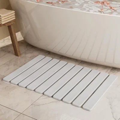 Foldable Drrying Kitchen Drying Customized Design Good Quality 40*60Cm Dry Fast Diatomite Bathroom Mat for Bathrooms