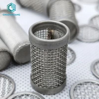 Stainless Steel Hydraulic Oil Filter Basket Cartridge Cylindrical Wire Mesh Filter Screen Customized OEM