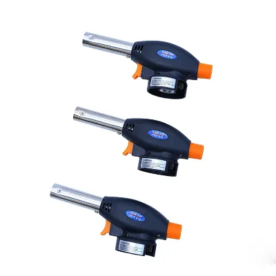 Manufacturer Custom Logo Powerful Refill Windproof Bbq Flame Camping Gas Butane Torch