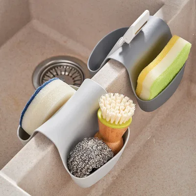 Kitchen Dishwashing Sink Double-sided Soft Plastic Hanging Bag Environmental protection Silicone Small Sink Storage Bag