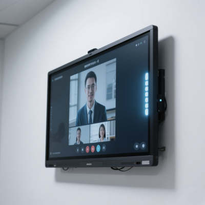 Cutting Edge Teaching Platform Smart Flat Panel Digital Board with Built in Collaboration Tools for Hybrid Learning