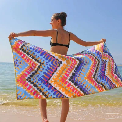 80x160cm Rectangle Polyester Beach Towel Quick Dry Eco Friendly Sand Free Pool Travel Towel