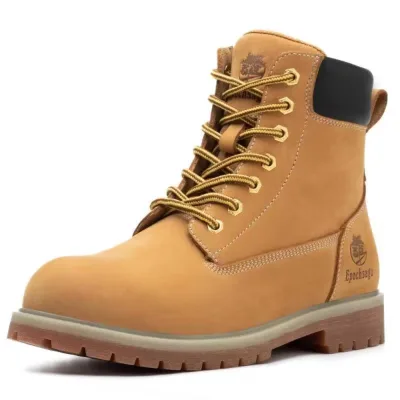Hot Selling Waterproof Retro Boutique Boots for Men Cowhide Wear-resistant High Quality Genuine Leather Work Boots