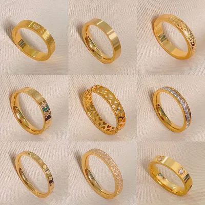 Stainless Steel Ring for Men and Women, Classic Style, Plain Ring, Non Fading, Couple's Index Finger Matching Ring