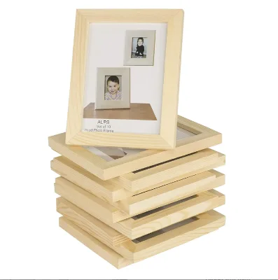 DIY Wall Decor Picture Frames 4x6 Inch Solid Wood Photos Frame Table Top Display or Wall Mount