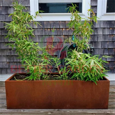 Modern Custom Light Weight Metal Steel Planters Durable Home and Garden Application