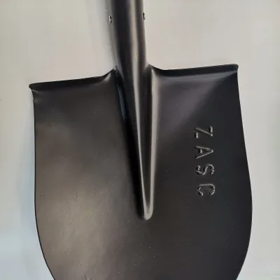 Anti-Corrosion Cold Steel Flat Shovels 66cm Round Head Black Head Remover Shovel for Digging