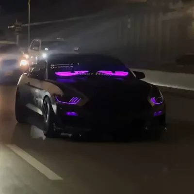 Car Led Truck Flexible Windshield Programmable Screen App Devil Eye