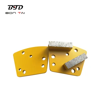 Blastrac Diamond Grinding Shoes with Rectangle Segments for Concrete Floor Diamond Tools