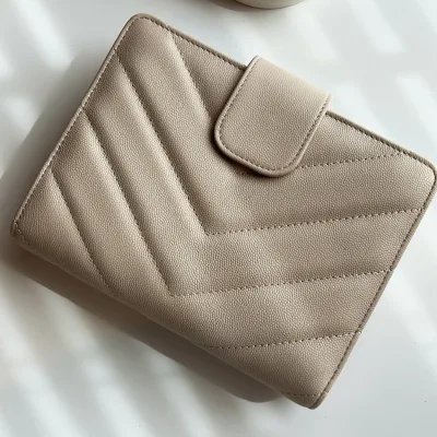 Refillable A5 A6 Beige Pebble Quilted Pu Leather Budget Binder with Custom logo