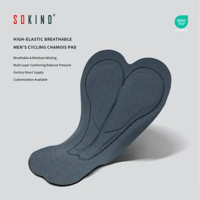 SK High Quality Breathable Pads High Density 3D Sponge Foam Quick Dry Knit Fabric Soft Edge Integrated Cycling Pads