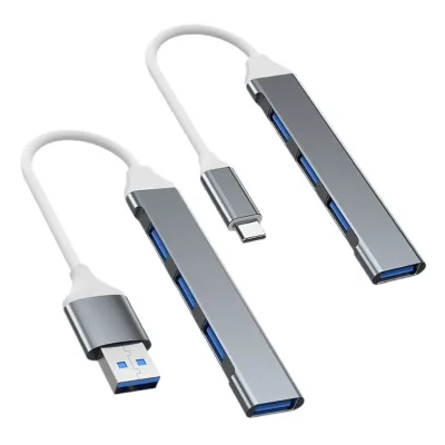USB Type-C Hub for Laptop/Tablet 4-in-1 Adapter 4 High-Speed 3.0 Ports 5GBPS Supports 4K 60Hz for HDMI for Macbook Computer