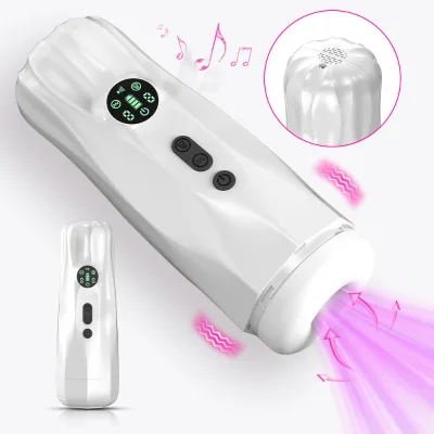 LCD Display Male Masturbator with Suction, Vibration, Heating, and Penile Exercise Function
