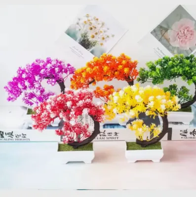 Ins Small Potted Indoor Home Creative Nordic Simulation Plant Floral Ornaments Living Room Desk Decoration Artificial Flowers
