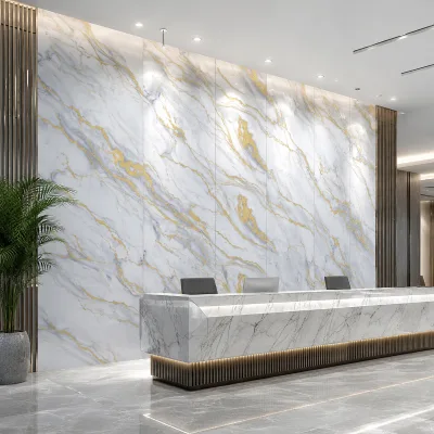 PVC UV Wall Panel Fast Installation Interior Cladding System Hotel Office Project WYRAX