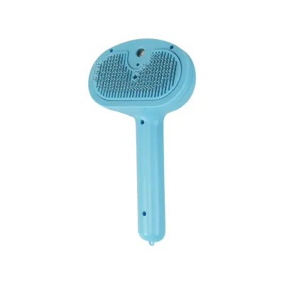 Cat Grooming Brush Puppy Grooming Comb Pet Self Cleaning Brushes for Long Short Haired Cats Rabbit With Release Button Stainless