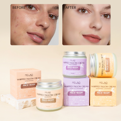 Private Label Tallow Cream for Face Collagen Face Moisturizer for Women and Men Anti Aging Whipped Beef Tallow Cream
