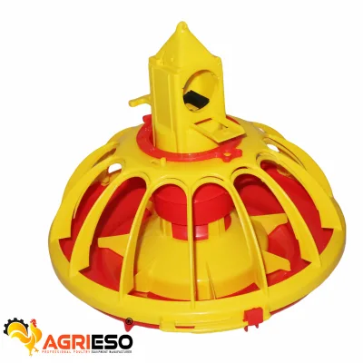 AGRIESO Automatic PanFeeder for Broilers Farm Use PP/PVC Material Easy Installation CE Certified