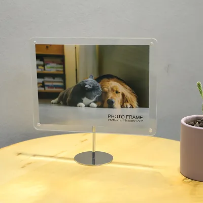 4x6 5x7 Desktop Acrylic Photo Frame Which Can Stand Horizontally and Vertically Acrylic Frames Souvenir Gifts