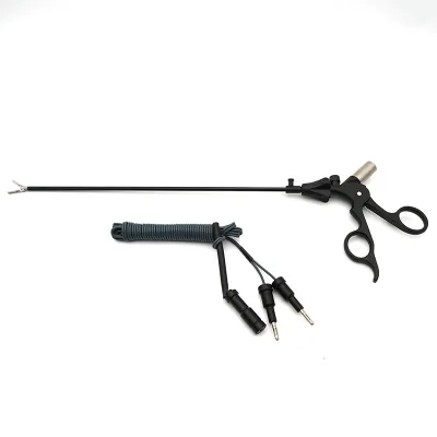 Laparoscopic Monopolar Bipolar Forceps with Cable, Reusable Bipolar Coagulation Forceps
