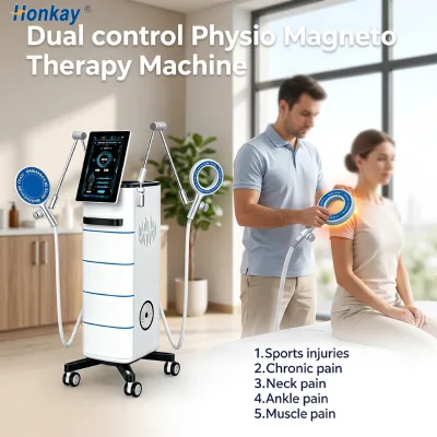 High Quality Dual Channel Magnetic Stimulation Device Stimulate Muscles PEMF Massage Machine for Fitness Center
