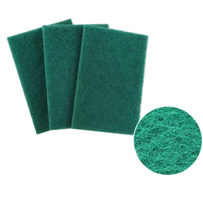 Heavy Duty Scour Pad Fiber Disc Cleaning  Abrasive Nylon Green Durable Scouring Pad Scourer for Household Commercial Use